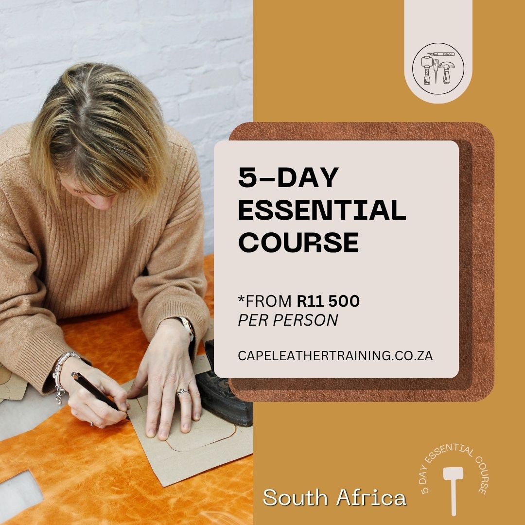 5-Day Leather Craft Short Course to Learn How To Use Leather Craft Tools - Join Our Mobile Leather Craft Workshop Across South Africa!